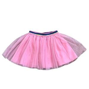 Harper Canyon - Girls Mesh Pink Rainbow Tutu Skirt Size 5